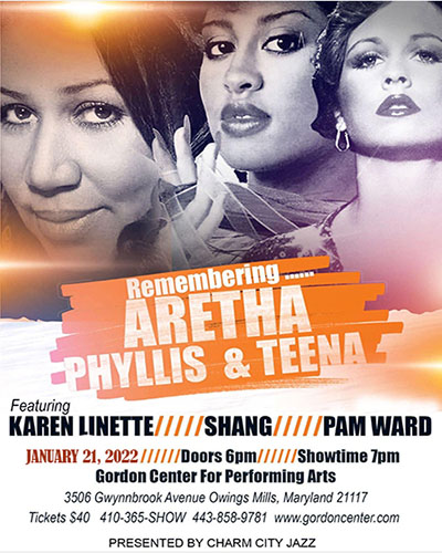Aretha, Teena, Phyllis Tribute flyer